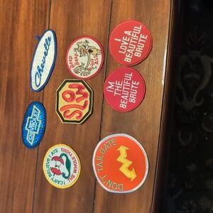 Vintage 1970's Patches Set of 8